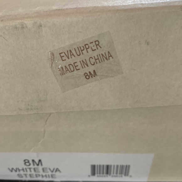 J/Slides white squish eva stephie slip on sandals size 8 - Picture 5 of 5